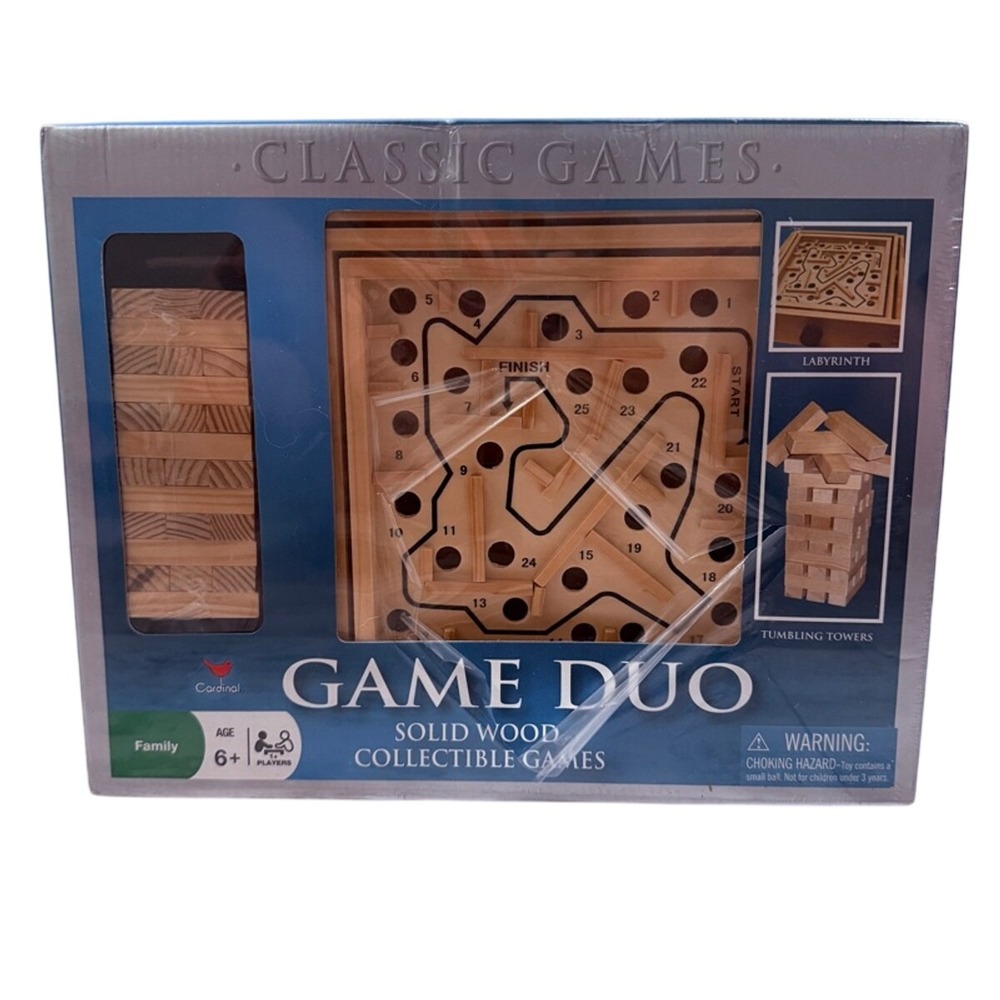 Cardinal Games Labyrinth Wooden Puzzle‎ Set SEALED
